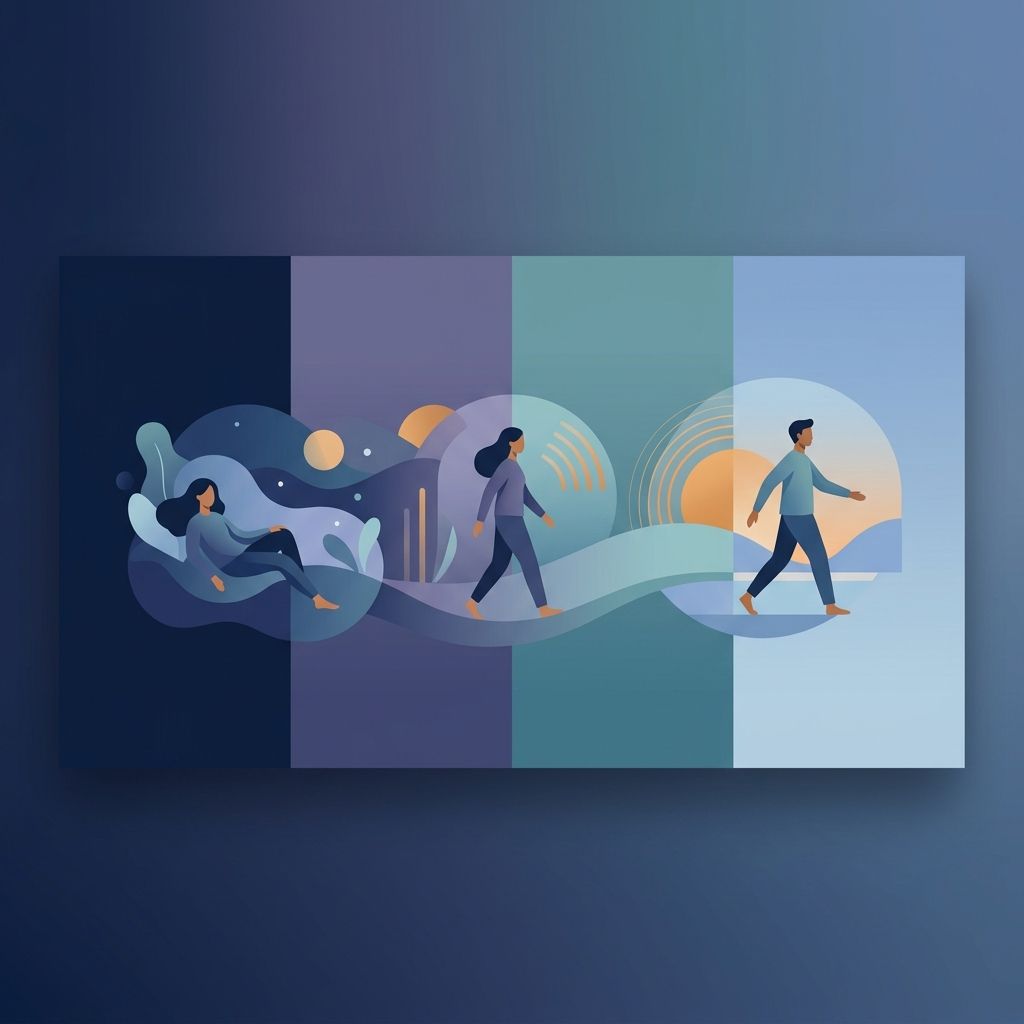 Before-and-after journey visualization — The power of a consistent wake time (SnoozeSync blog)
